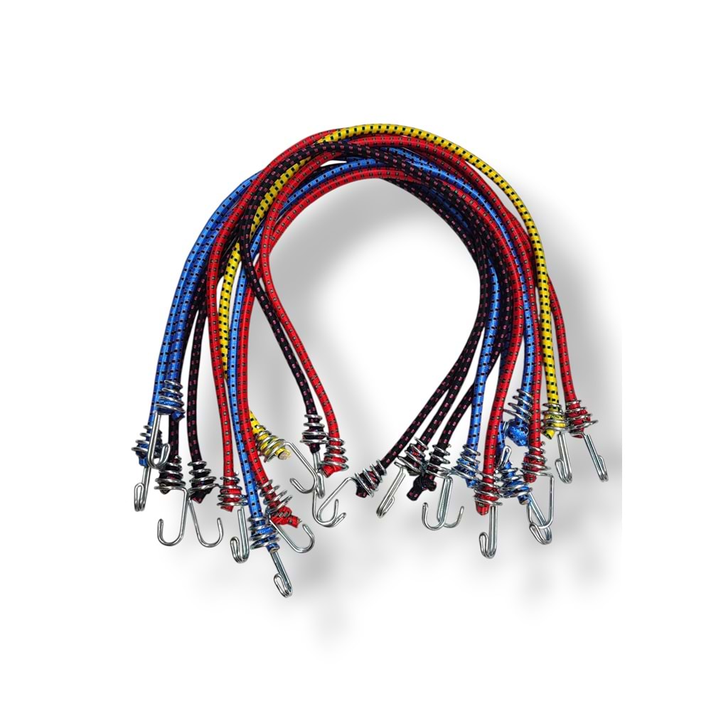 Bagaj Lastiği Kalın 1 Metre Demir Kancalı A Kalite