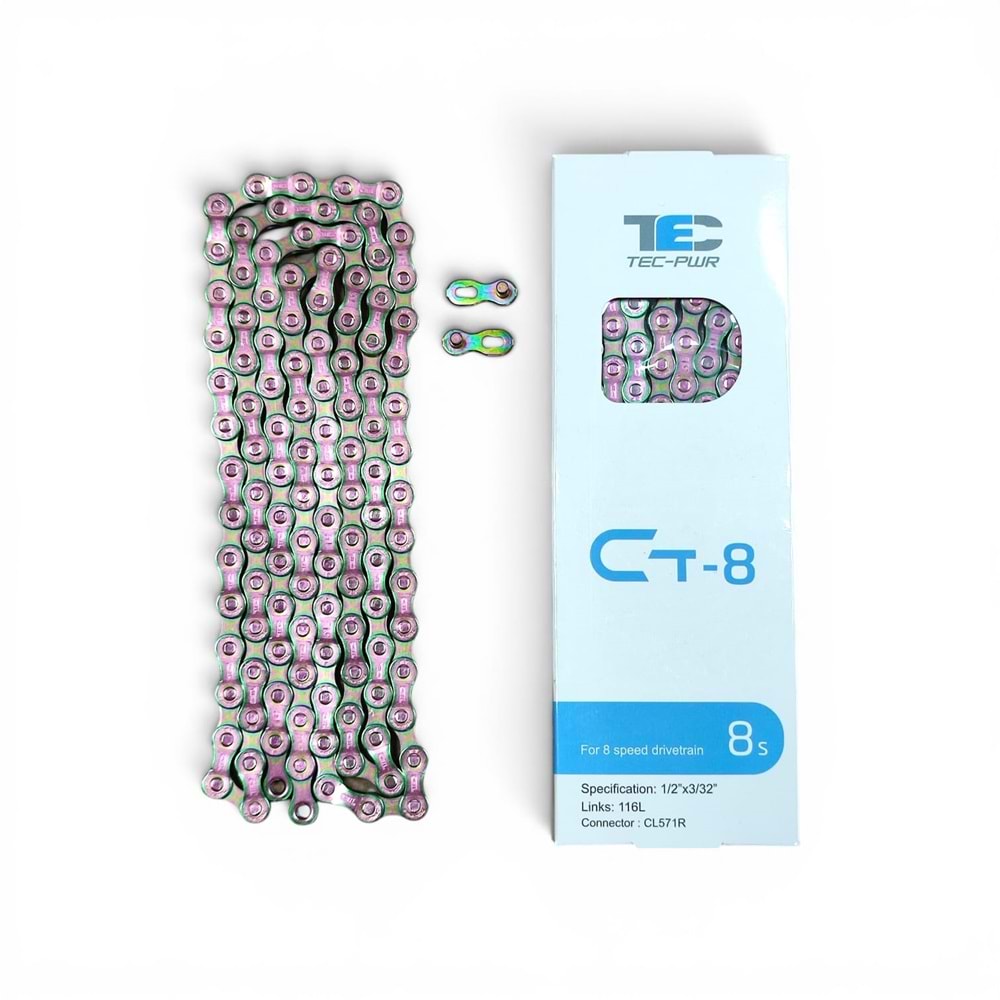 MTB 7-8 Vites Zincir RAİNBOW (Sakura Pembe) Orjinal KMC-TEC