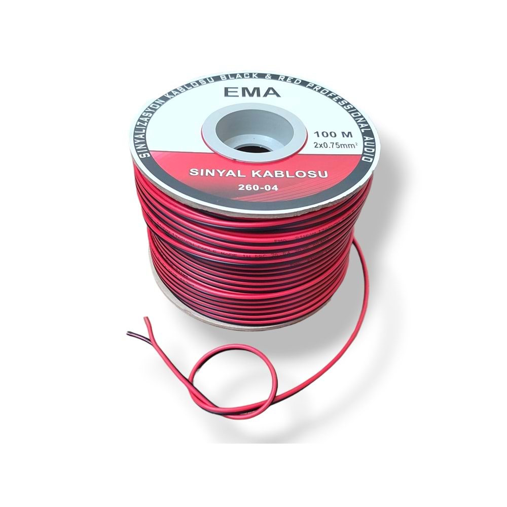 2*0,75 Yassı Kordon Kablo Hopörlör Kablosu (1 Metre Fiyatı)
