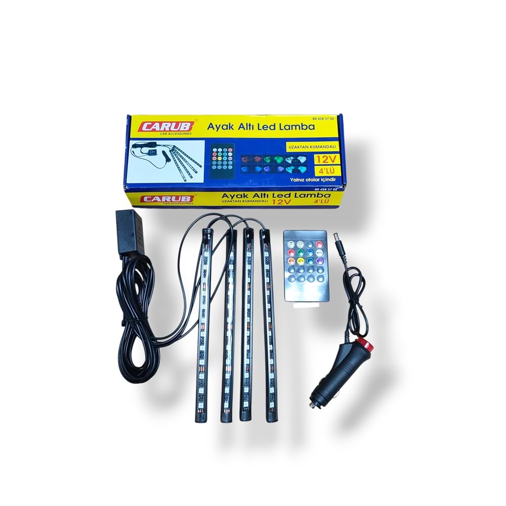 4 Lü Led 12V U.K. Kumandalı