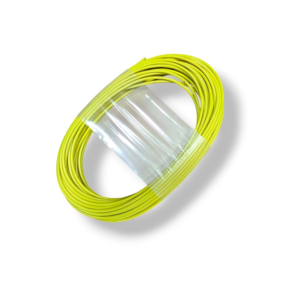 Bisiklet Fren - Vites Dış Kablo 5 mm Teflonlu SARI Renk (25 Metre)