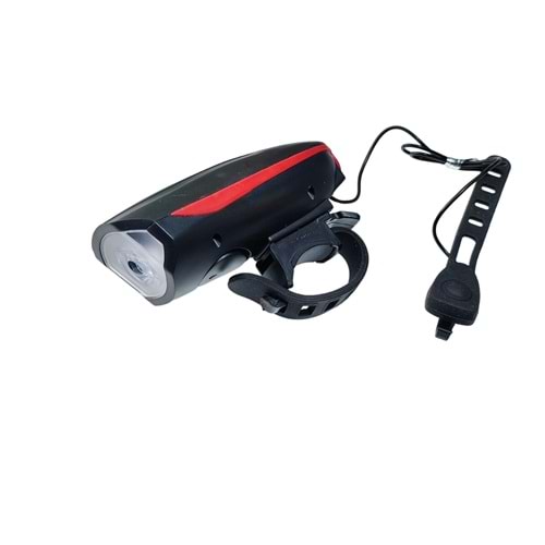 Ön Far Şarjlı Usb Li Yüksek Sesli Korna