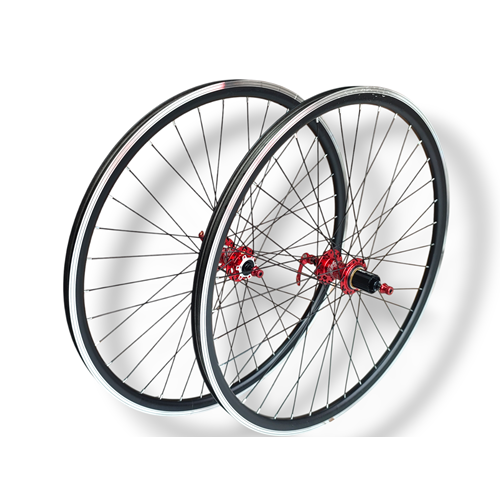 26 Duble Örülü Jant PASAK Sesli HUB Göbek Ön-Arka Takım KIRMIZI