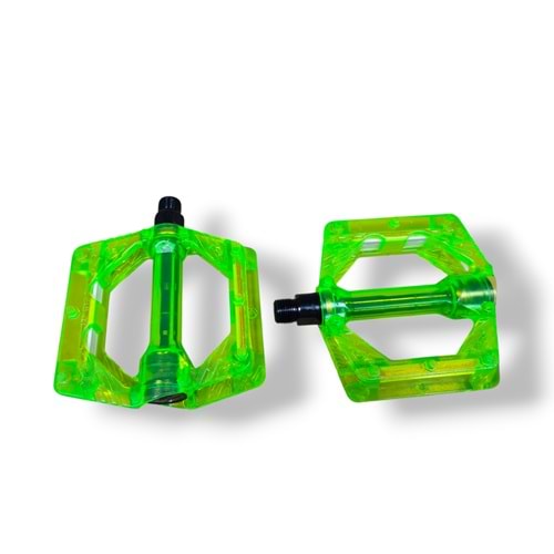 Mtb Geniş Pedal Şeffaf Bilyalı Yeşil
