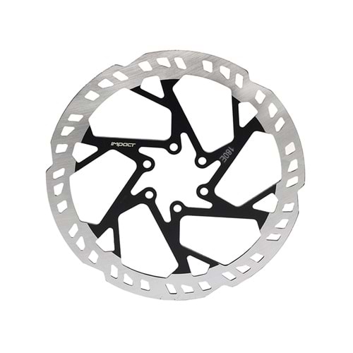 Disk Rotor 180 mm 6 Vidalı Kartlı 2.3 mm Kalın Siyah İMPACT
