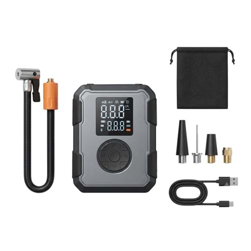Hava Kompresörü Şarjlı 150 Psi + Işıklı +Powerbank
