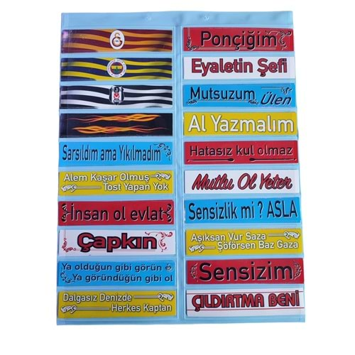 Yazı Seti Sticker 100 Lü Paket