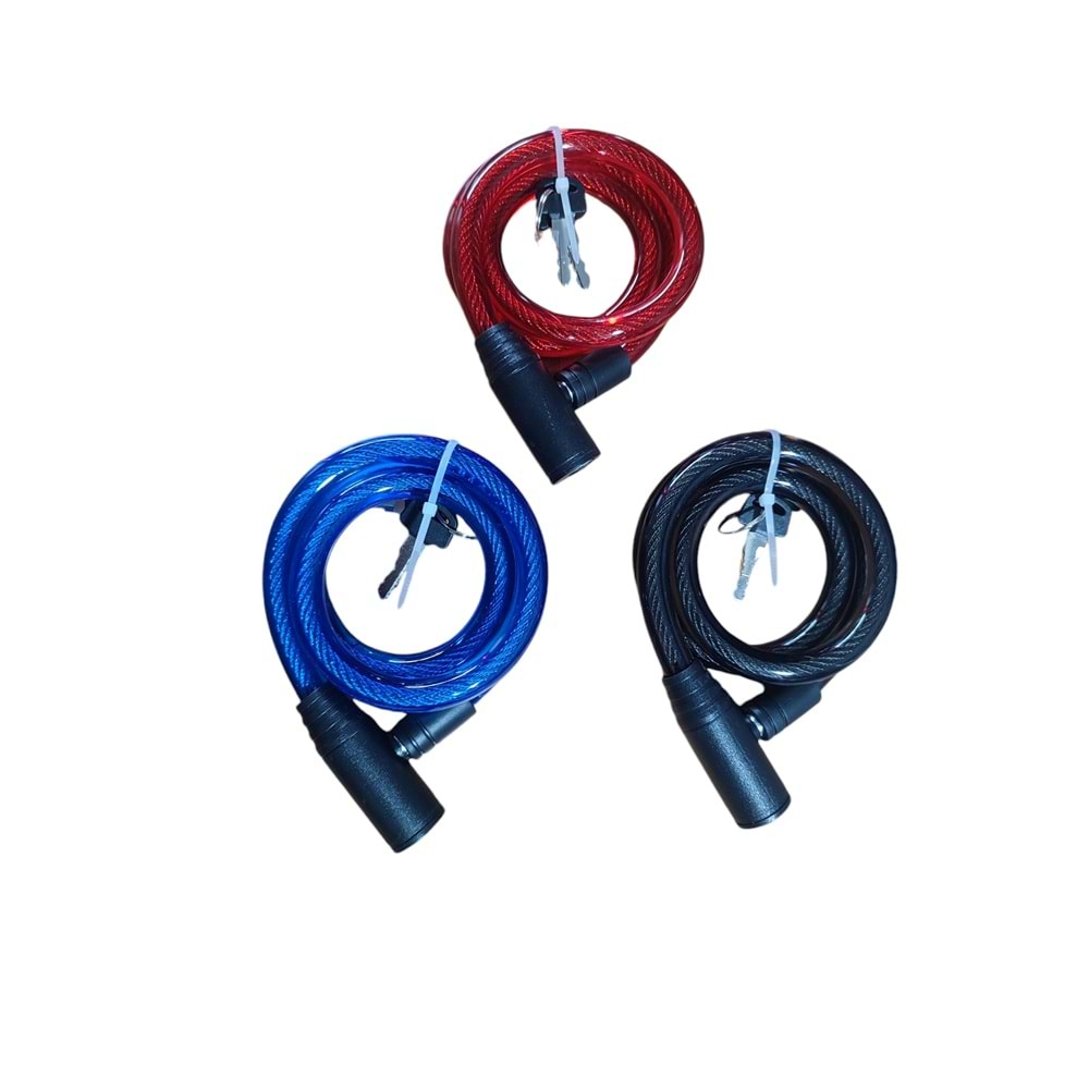 Halat Kilit 12 mm-80 cm Renkli EVO 1.kalite