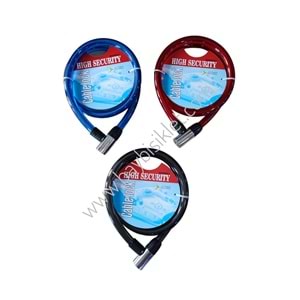 Halat Kilit 18 mm - 120 cm Zongli Metal Başlı