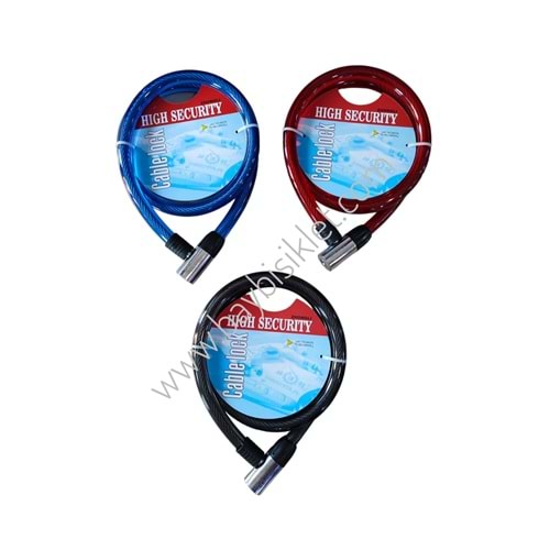 Halat Kilit 18 mm - 120 cm Zongli Metal Başlı