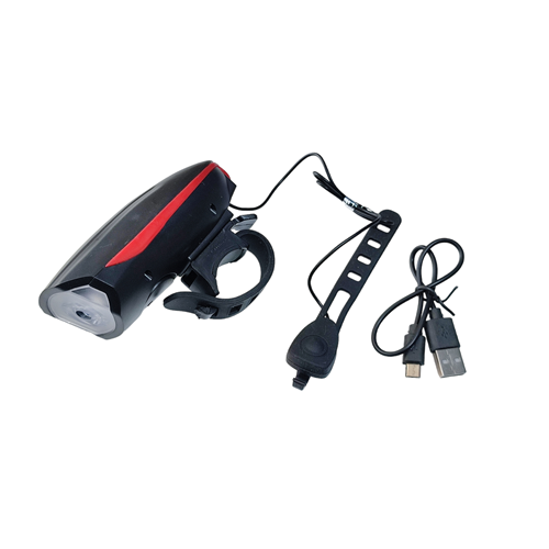 Ön Far Led Usb Şarjlı + Yüksek Sesli Korna