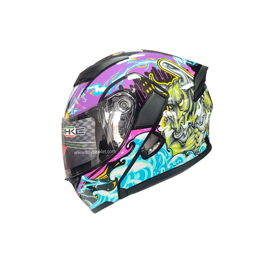 ÇENE AÇILIR VİZÖRLÜ KASK KC BIG MONSTER