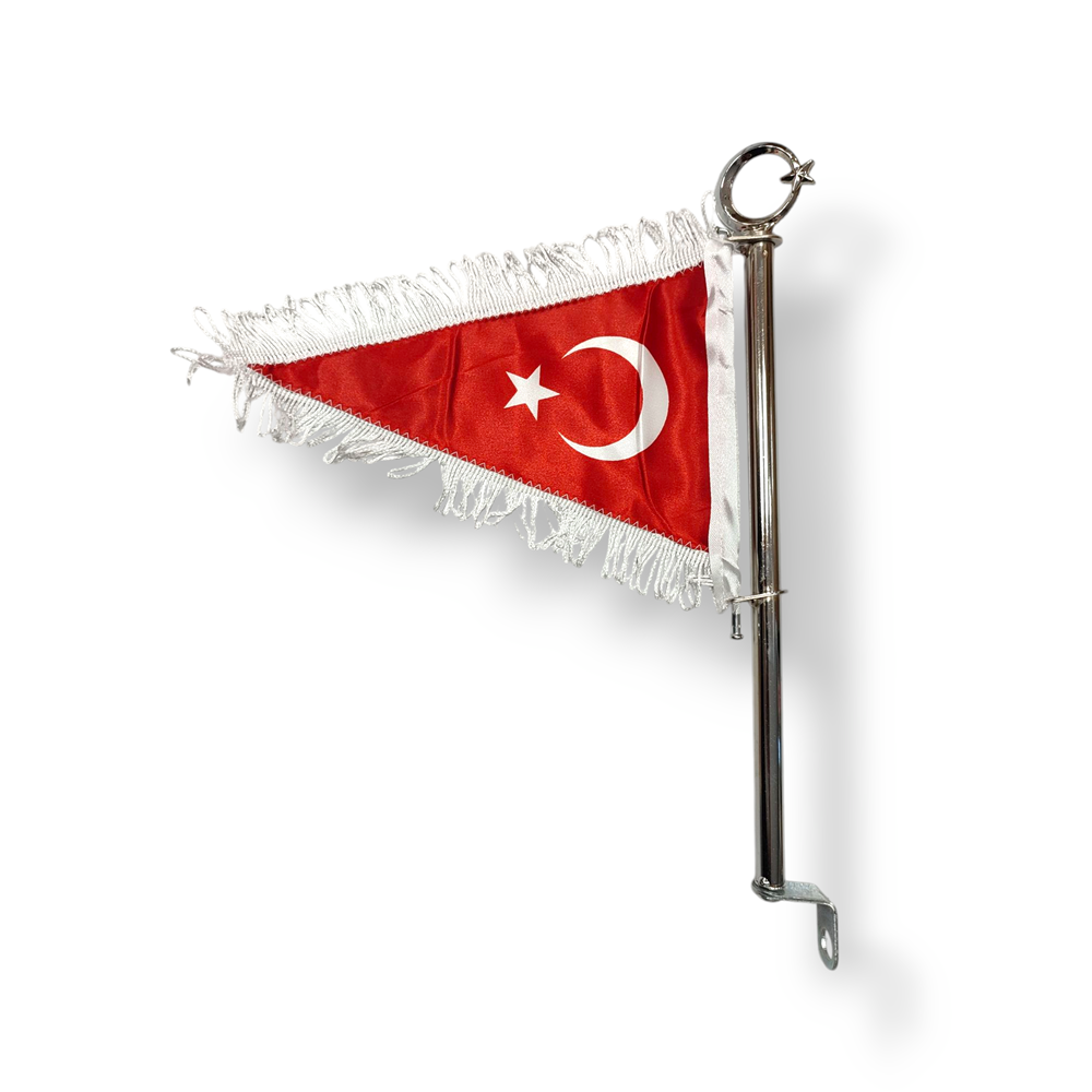 Bayrak Direkli Motosiklet Model BEYAZ